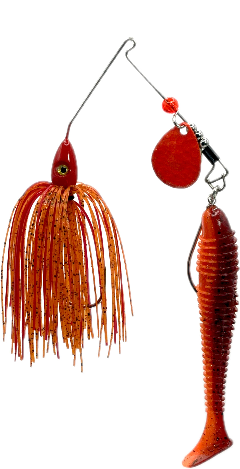 Spinnerbait - Swimbait "PREDATOR" Crawdaddy Red