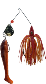 Load image into Gallery viewer, Spinnerbait - Swimbait &quot;PREDATOR&quot; Crawdaddy Red
